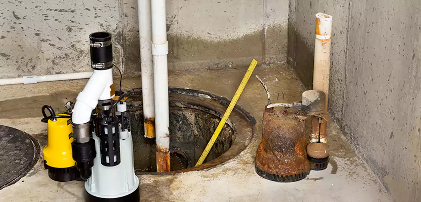 Installing Sump Pump in Finished Basement in Manorville, NY